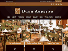 Tablet Screenshot of buonappetitosandiego.com